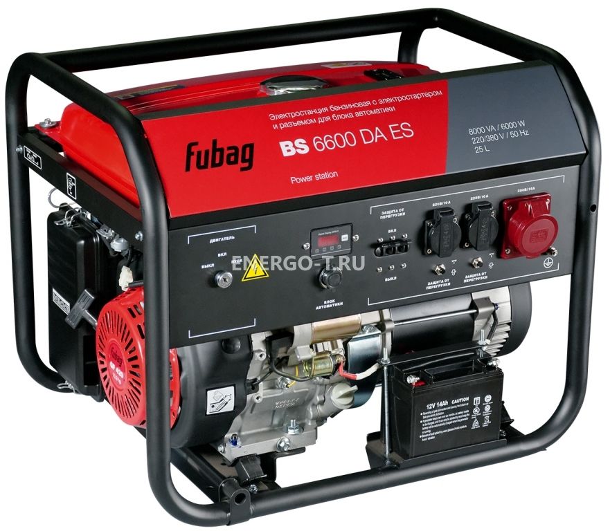 Бензиновый генератор Fubag BS 6600 DA ES