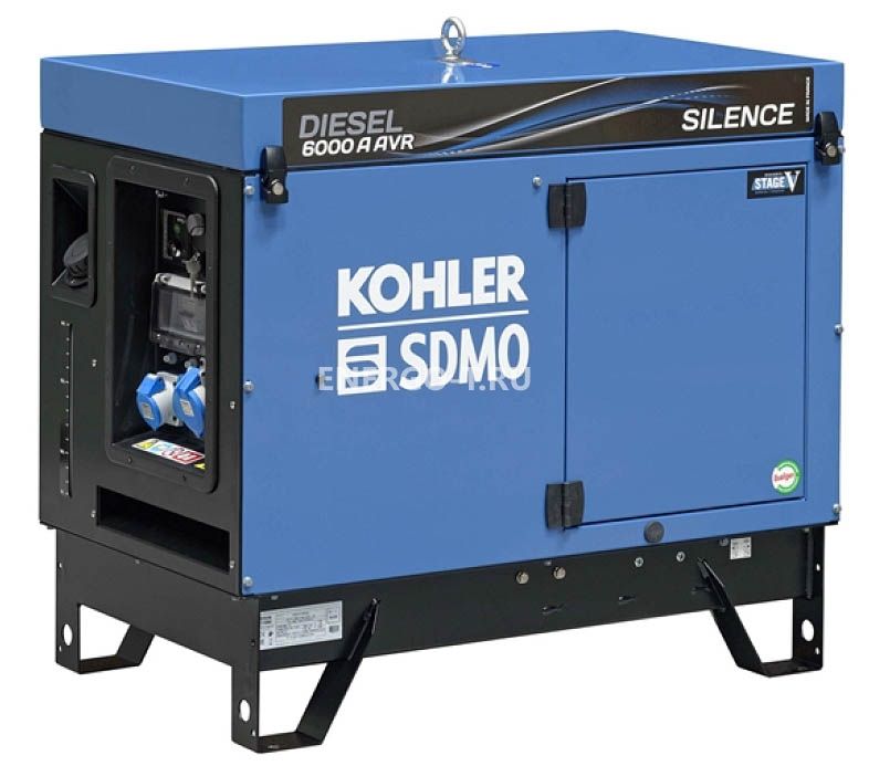 Дизельный генератор SDMO DIESEL 6000 A AVR SILENCE C5