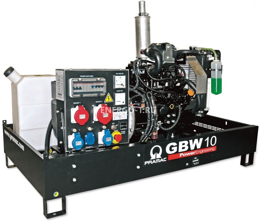 Дизельный генератор PRAMAC GBW 10 Y 1 фаза с АВР