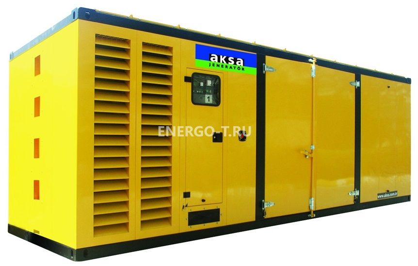Дизельный генератор AKSA APD880M в кожухе с АВР