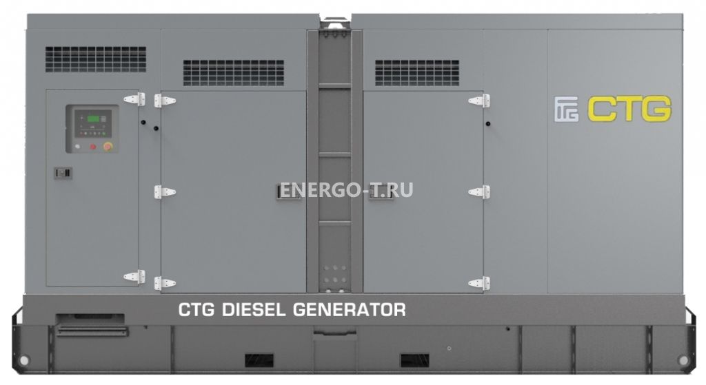Дизельный генератор CTG 550D в кожухе с АВР
