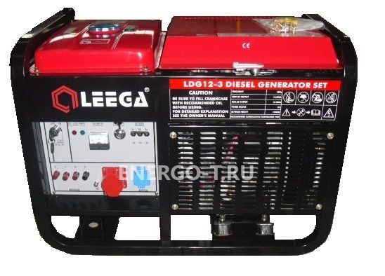 Дизельный генератор Leega LDG12-3 E стартер