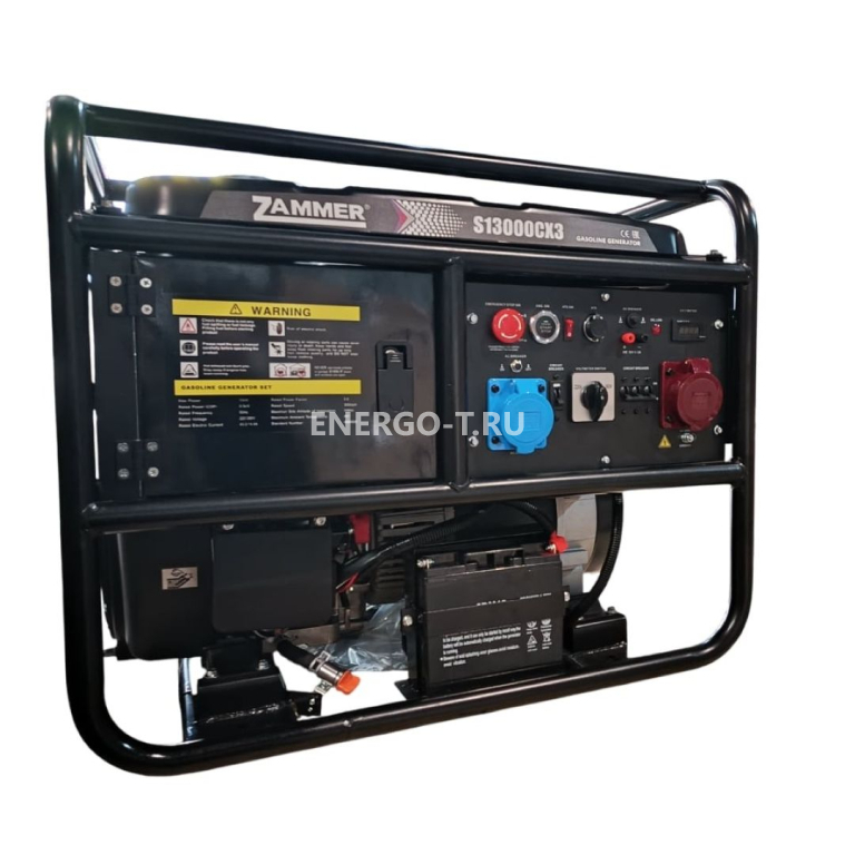 Бензиновый генератор ZAMMER S13000CX3 - 10кВт