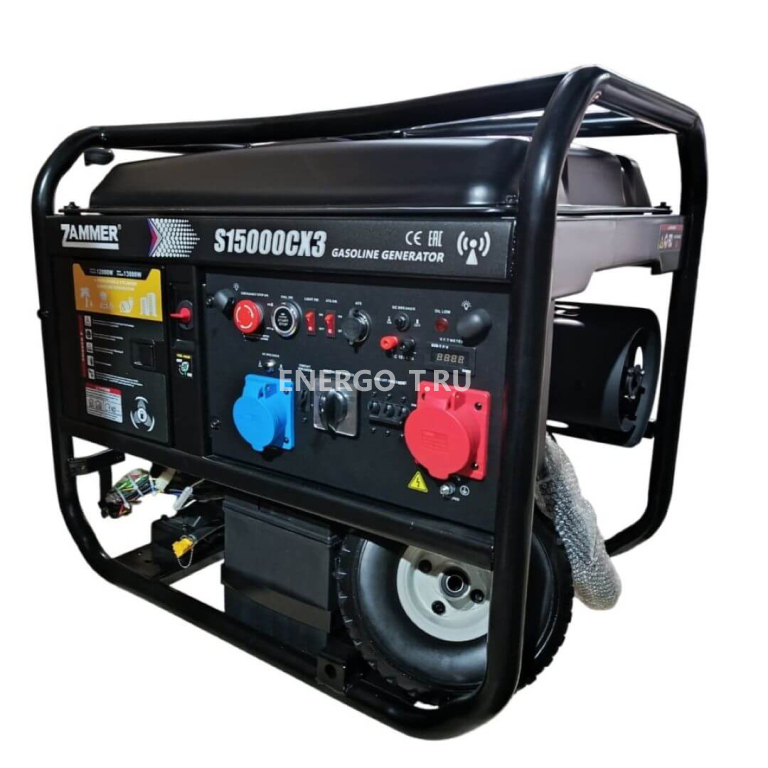 Бензиновый генератор ZAMMER S15000CX3 - 12кВт